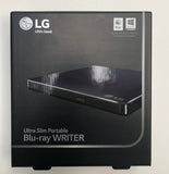 LG - 8x External USB 2.0 Blu-ray Disc Double-Layer DVD±RW/CD-RW Disc Rewriter - Black