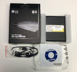 LG - 8x External USB 2.0 Blu-ray Disc Double-Layer DVD±RW/CD-RW Disc Rewriter - Black